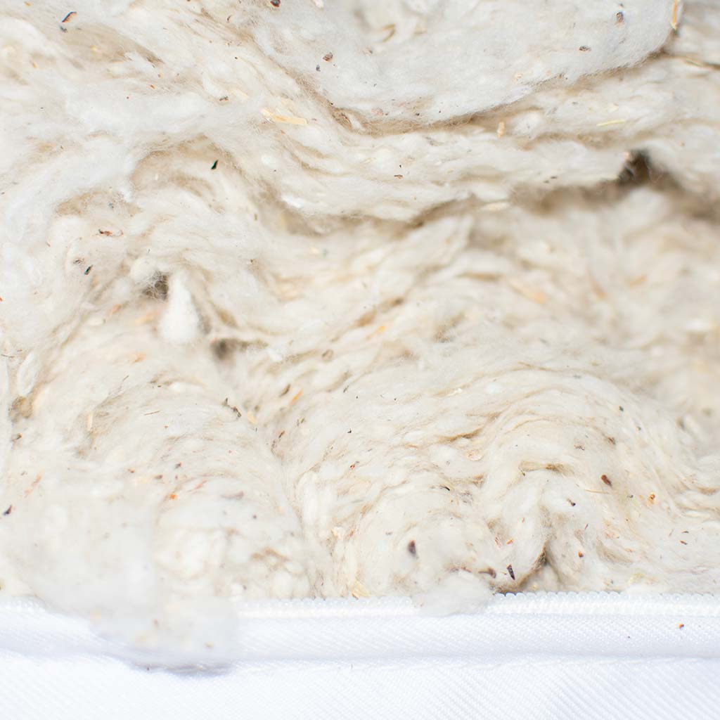 Raw Cotton Batting Close Up