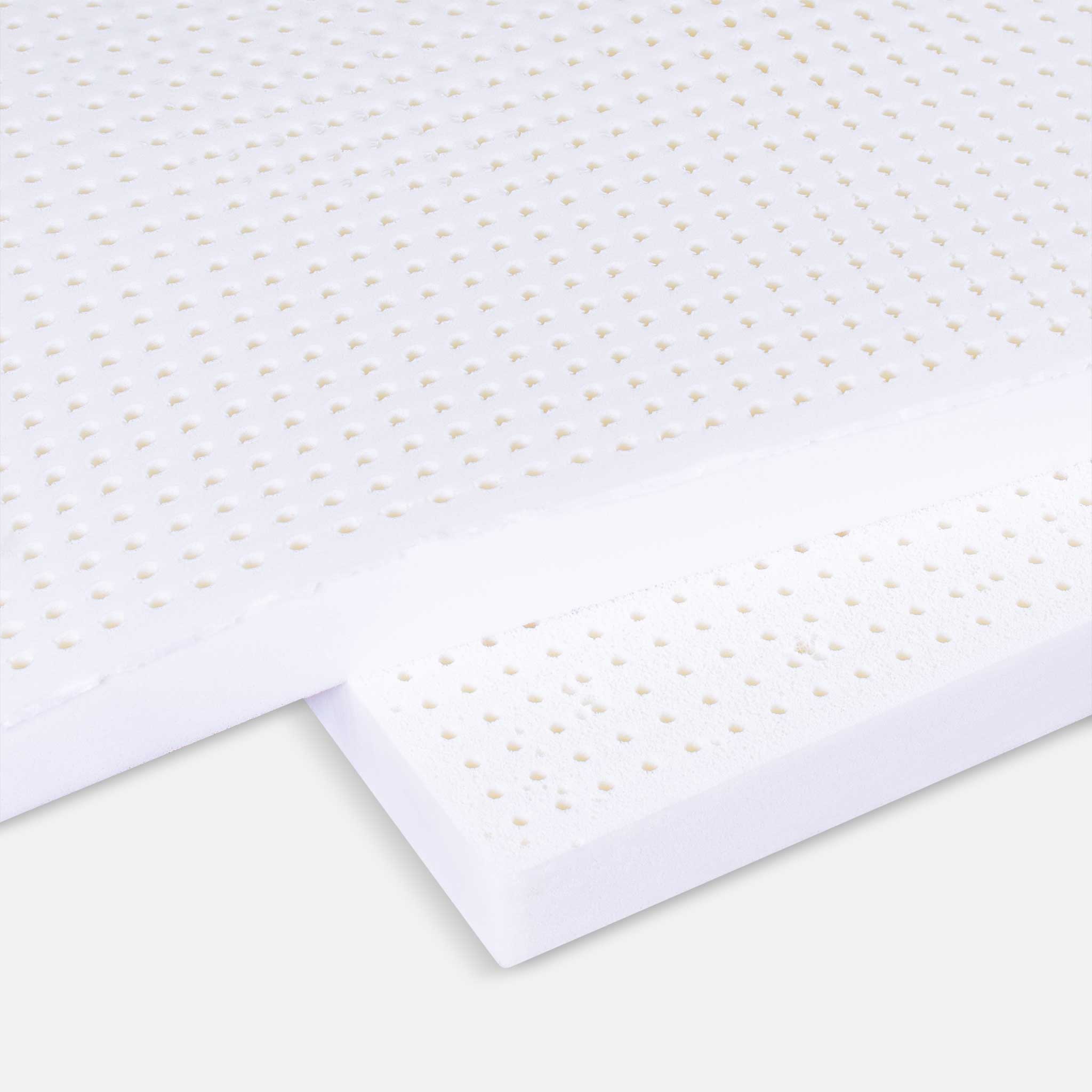 Natural Talalay Latex Mattress Toppers Stacked