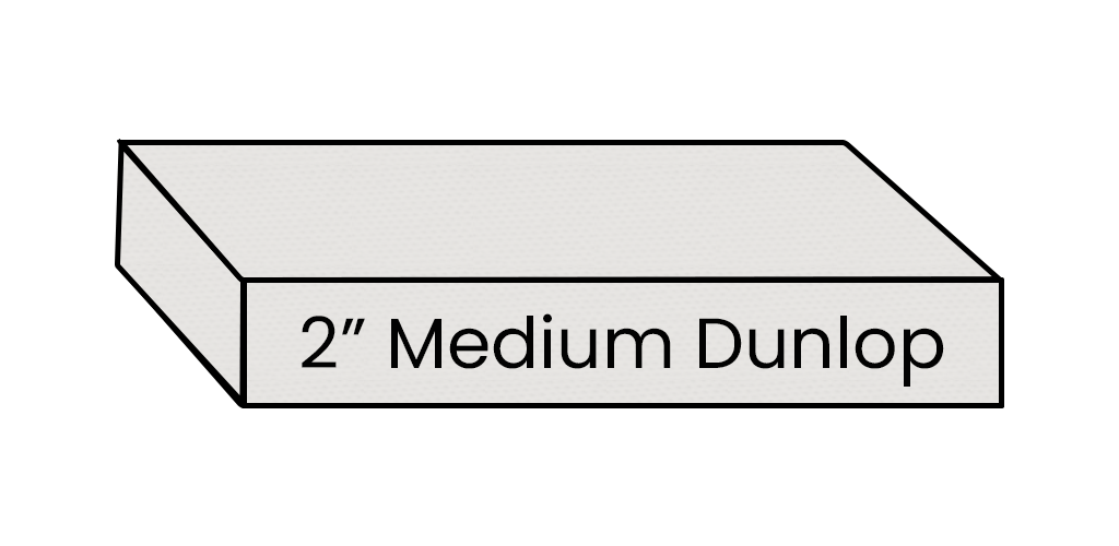 2" Organic Dunlop Medium Latex Mattress Topper